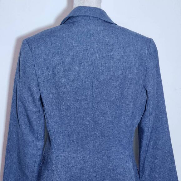 Reed Hill Vintage Blue Equestrian Day Coat Size 10 Blue Womens Equestrian Jacket - Picture 8 of 12